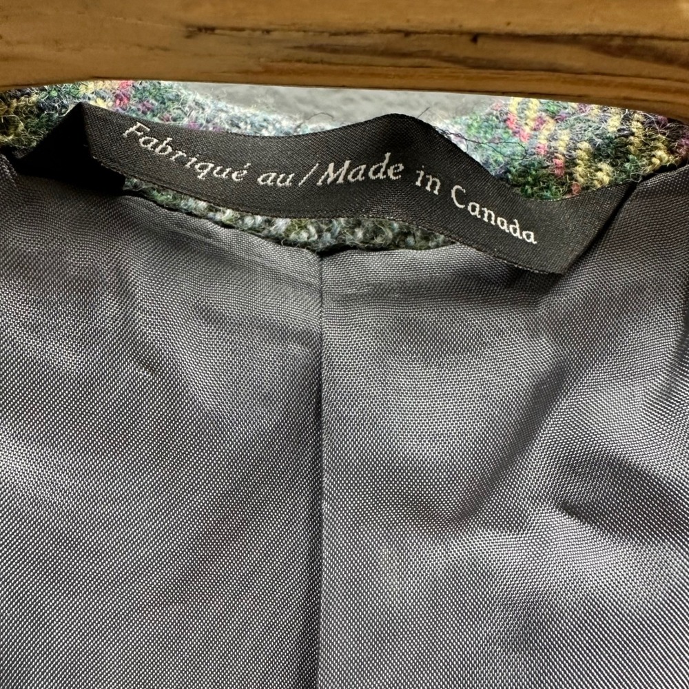 Maus & Hoffman Mens 44R Plaid Sport Coat Blazer Blue Green Made in Canada 2111 - Picture 2 of 7